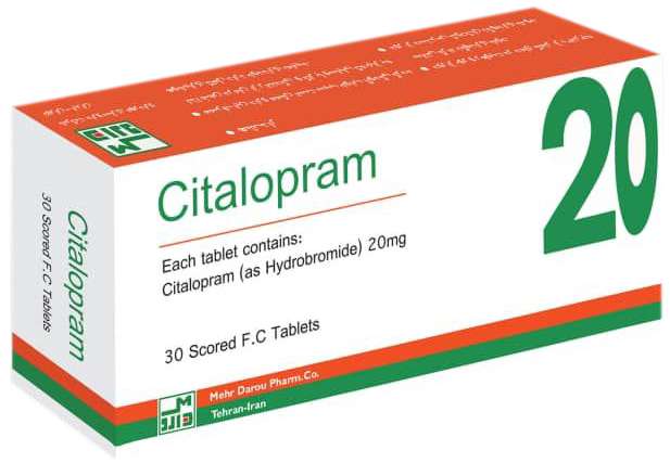 سیتالوپرام  20mg قرص خوراکی