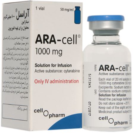 سیتارابین  20mg/1mL,5mL محلول تزریقی