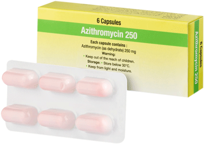 آزیترومایسین  250mg کپسول خوراکی