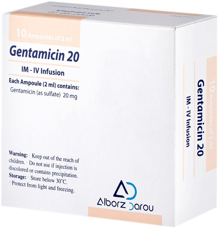 جنتامایسین  10mg/1mL,2mL تزریقی