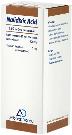 نالیدیکسیک اسید  300mg/5mL,120mL سوسپانسیون خوراکی