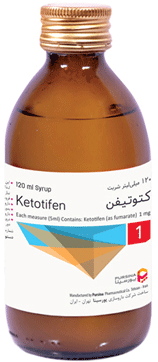 کتوتیفن  1mg/5mL,120mL شربت خوراکی