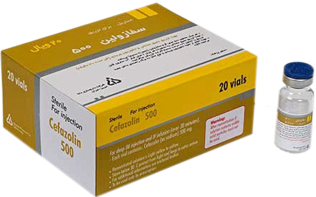 سفازولین  500mg پودر برای سوسپانسیون تزریقی