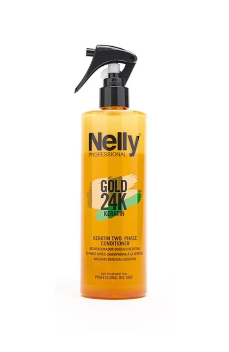 فراورده های حالت دهنده ،نرم کننده وتثبیت کننده آرایش مو (کرمها ، لوسیونها وروغنها) NELLY GOLD KERATIN REONSTRUCTOR