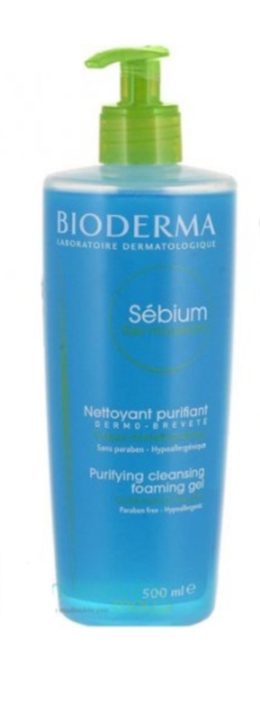 فراورده های پاک کننده آرایش از چشمها وصورت BIODERMA SEBIUM GEL MOUSSANT 500ml