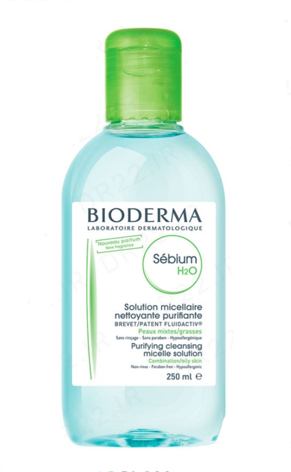 فراورده های پاک کننده آرایش از چشمها وصورت BIODERMA SENSIBIO H2O 250ml