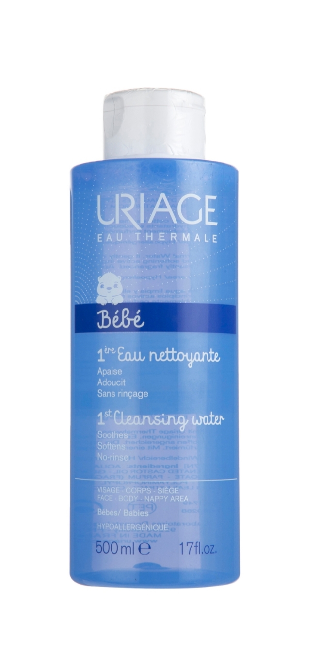 فراورده های پاک کننده آرایش از چشمها وصورت URIAGE BEBE 1 st cleaning water (500ml) (500ml)