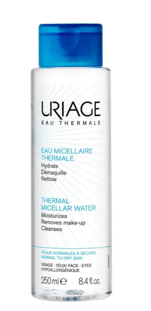 فراورده های پاک کننده آرایش از چشمها وصورت URIAGE URIAGE THERMAL MICELLAR WATER NORMAL TO DRY SKIN 250ml