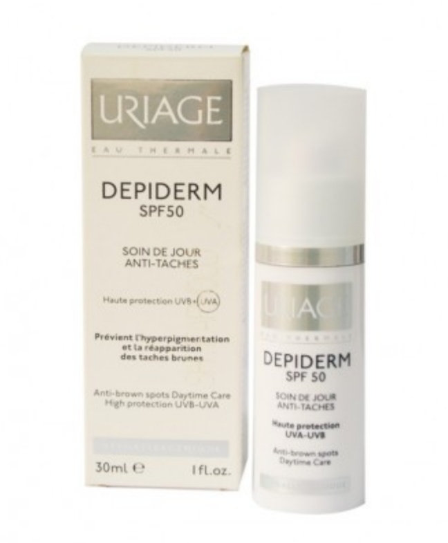 فراورده های ضد چروک URIAGE DEPIDERM SPF50 ANTI TACHES ANTI BROWN SPOTS DAYTIME CARE