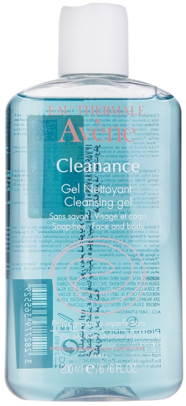 کرمها ، امولسیونها ، لوسیونها ، ژلها و روغنها برای پوست (دست ، صورت ، پا و...)AVENE Cleanace Soap Less Gel Cleanser for Oily ,Blemish –Prone Sensitive Skin (Cleanance Gel Nettoyant)