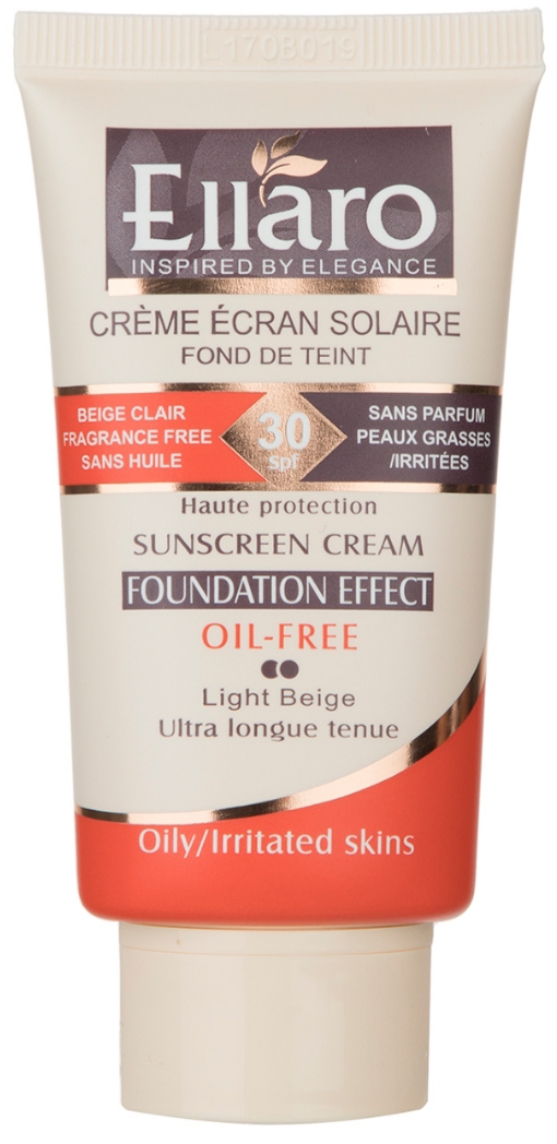 کرم ضد آفتاب SPF30 فاقد چربی سری Foundation Effect الارو 40 میل-بژ روشن