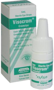 کرومولین سدیم 2%,20mg/1mL,5mL محلول چشمی