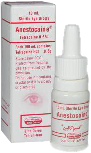 تتراکایین 0.5%,5mL قطره محلول چشمی