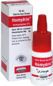 هوماتروپین 2%,10mL قطره محلول چشمی
