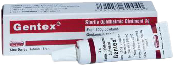 جنتامایسین 3mg/1g,3g پماد چشمی