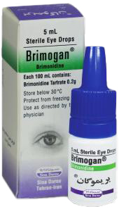 بریمونیدین تارترات 0.2%,5mL قطره محلول چشمی